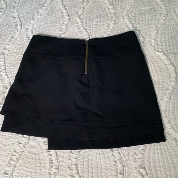 Helmut Lang | Mini Black Skirt | Asymmetrical Layered Skirt | Size 0 - Picture 9 of 9